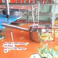 Gáo INOX múc nước cao cấp cán ngắn cỡ lớn Đường kính gáo 16 cm-  GN16I3-