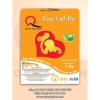 Gạo Lứt Đỏ Quy Nguyên (Hộp 2kg) - Gạo lứt huyết rồng hữu cơ