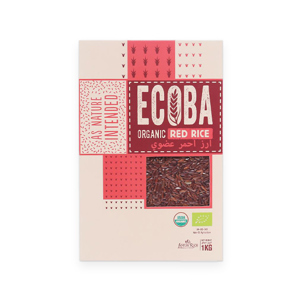 Gạo lứt hữu cơ Ecoba Huyết Rồng hộp 1kg