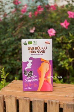 Gạo lứt hữu cơ Hoa Nắng hộp 2kg