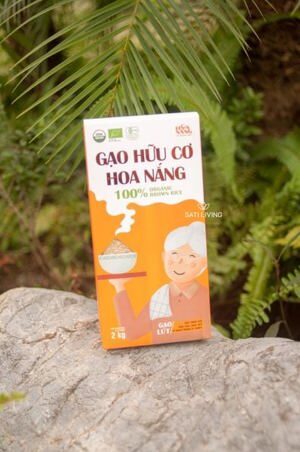Gạo lứt hữu cơ Hoa Nắng hộp 2kg