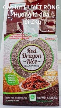 Gạo Lứt Huyết Rồng Hương Dứa Hữu Cơ ( Hàng Xuất Khẩu Gói 2kg)