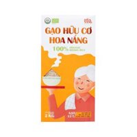 Gạo lứt trắng hữu cơ Hoa Nắng 2kg/hộp