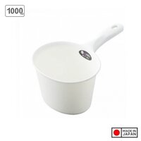 Gáo múc nước Ag Jabu 1lít, thiết kế thân gáo sâu, miệng rộng nên múc được nhiều nước, tay cầm chắc chắn dễ cầm nắm - nội địa Nhật Bản - Trắng