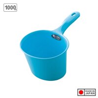 Gáo múc nước Ag Jabu 1lít, thiết kế thân gáo sâu, miệng rộng nên múc được nhiều nước, tay cầm chắc chắn dễ cầm nắm - nội địa Nhật Bản - Xanh