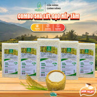 Gạo Nếp Tăm Nương  đồ xôi, gói bánh combo 5kg ( 5 túi 1kg chân không )
