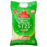 Gạo Neptune ST25 Plus Extra túi 5kg – Cơm dẻo đặc biệt chuẩn vị ngon hạng nhất