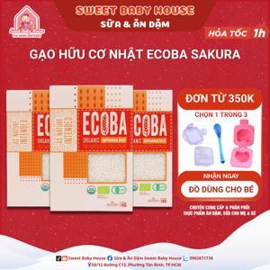 Gạo Nhật hữu cơ nấu cháo cho bé – ECOBA Sakura 1kg