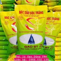 Gạo ST25 (Dẻo mềm,Ngọt cơm,Thơm nhiều) - Bao 5kg