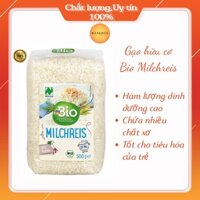 Gạo sữa hữu cơ ăn dặm cho bé DM Bio Milchreis Đức túi 500gr