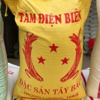 gạo tám điện biên ( thơm dẻo cơm ) túi 10kg