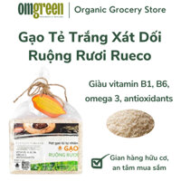Gạo Tẻ Trắng Xát Dối Ruộng Rươi Rueco (túi 2Kg) - OmGreen Organics