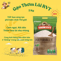 {GẠO TẾT}Gạo thơm RVT LÚA TÔM 5KG (mới) đặc biệt, hảo hạng, gạo thơm ngon dẻo tự nhiên, chất lượng tốt cho sức khỏe