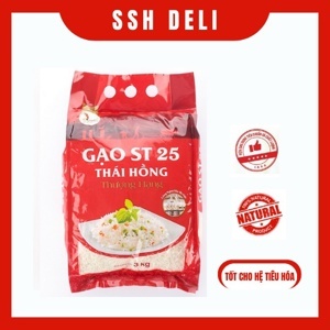 Gạo Thái Hồng ST25 thượng hạng túi 3kg