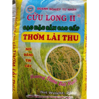 Gạo Thơm Lài Thu - Cửu Long, gạo dẻo, giá bình dân, phù hợp làm cơm văn phòng, cơm niêu, bao 25kg và 10kg