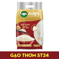 Gạo Thơm ST24 A An Túi 5 kg- Top 3 gạo ngon nhất thế giới năm 2019- Date mới