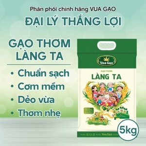 Gạo thơm Vua Gạo Làng Ta túi 5kg
