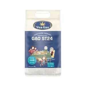 Gạo thơm Vua Gạo ST24 túi 5kg