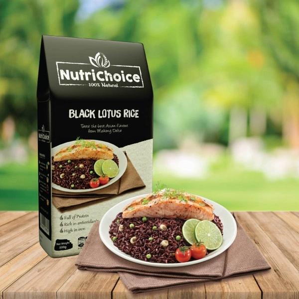 Gạo tím than Lotus Rice NutriChoice hộp 0,5kg