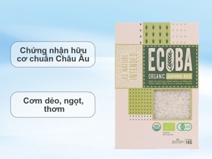 Gạo trắng hương lài hữu cơ Ecoba Ngọc Mễ hộp 1kg