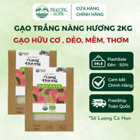 Gạo trắng Mekong Home 100% Organic, gạo chuẩn vị Nàng Hương, dẻo, thơm, mùi ngọt nhẹ - 2kg