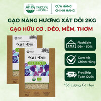 Gạo xát dối Mekong Home 100% Organic, gạo chuẩn vị Nàng Hương, ngọt, thơm, giữ trọn lớp cám - 2kg