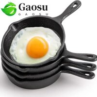 Gaosu Omelette Skillet, Chảo rán chống dính có tay cầm hình giọt nước đặc trưng, dễ dàng làm sạch đôi ống nhỏ giọt bằng gang chịu nhiệt Nồi xào khuấy-Frying