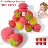Gaoxinhap 1 Bộ Dâu Bọt Biển Máy Uốn Tóc Dâu Bọt Biển Tạo Kiểu Tóc Máy Uốn Không Nhiệt Máy Uốn Xốp Con Lăn Ea