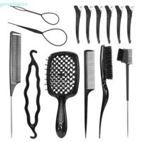 Gaoxinhap 14 Chiếc Lược Tạo Kiểu Tóc Bộ Lược Đuôi Chuột Lược Tease Bàn Chải Dành Cho Nữ Bé Gái
