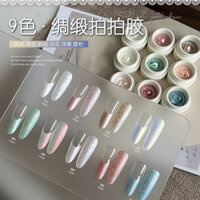 Gaoy Gel Sơn Móng Tay Cho Bé Lọ Satin Pat Keo Làm Đẹp Móng Tay Cửa Hàng Ngọc Trai Màu Vẽ Keo Thép Tấm In