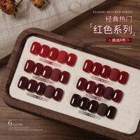 Gaoy Gel Sơn Móng Tay Màu Đỏ Đóng Hộp Thu Đông Trắng Anh Đào Rượu Vang Đỏ Móng Tay-Beauty Keo