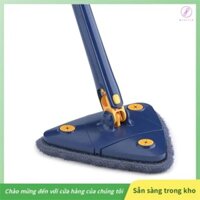 [Gaozuo523.vn] 360° Cây lau nhà vệ sinh hình tam giác có thể xoay được, Cây lau nhà sợi nhỏ có thể điều chỉnh bằng kính thiên văn với 1 miếng lót cho sàn & trần nhà,