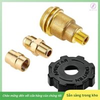 [Gaozuo523.vn] Bộ chuyển đổi xi lanh bể chứa Propane 3 gói QCC1 Nut, Đồng thau 1 / 4 Inch NPT Nam, 3 / 8 Inch Flare x 1 / 4 Inch Lắp ống nam