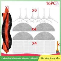 [Gaozuo523.vn] Dành cho Robot hút bụi S20 / D106 Phụ kiện Bàn chải bên chính Bộ lọc Hepa Cây lau nhà Vải Túi đựng bụi Phụ tùng thay thế