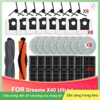 [Gaozuo523.vn] Dành cho X40 Ultra / X40 Ultra Complete / X40 Pro / S30 Pro Ultra Vacuum Parts Main Roller Side Brush Filter Dust Bag