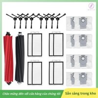 [Gaozuo523.vn] Dành cho Roborock Q5 Max + / Q5 DuoRoller + Bàn chải bên chính Bộ lọc Hepa Phụ kiện túi bụi Phụ tùng thay thế