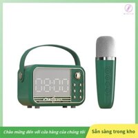 [Gaozuo523.vn] Loa Bluetooth có loa micro Hỗ trợ thẻ TF Đĩa U UX 3D Cân bằng âm thanh Loại khuếch tán Đồng hồ báo thức Loa Bluetooth không dây cổ điển A