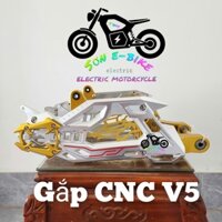 Gắp cnc v5 độ xe điện xmen 1 phuộc,2 phuộc và nhiều dòng xe điện khác(tặng kèm pát heo 2 piston)