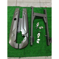 Gấp Future 125 gắn xe Sirius, Wave Alpha 110, Wave S110 kèm hộp xích + pát tăng sên màu xám - phụ tùng nhông xích