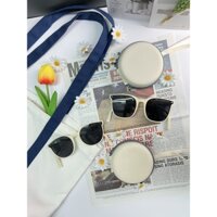 (Gấp gọn + hộp du lịch ) Mắt kính mát mắt kính râm chống nắng tia UV thời trang cao cấp gọng tốt