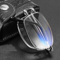 Gấp Kính Đọc Sách Nam Nữ Có Thể Gập Lại Kính Đọc Sách Chống Ánh Sáng Xanh Kính Presbyopic Kim Loại Full Rim Kính Mắt Kính Mắt