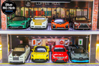 Garage xe mô hình kệ trưng bày xe tỷ lệ 1:32 và 1:24