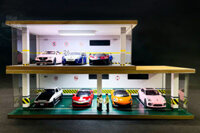 Garage xe mô hình kệ trưng bày xe tỷ lệ 1:36 và 1:32