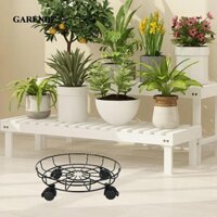 Garande Chân Đế Có Bánh Xe Chậu Hoa Kệ Đa Năng Di Động Sắt Xoay Được Con Lăn Cây Cho Sân Nhà Hoặc