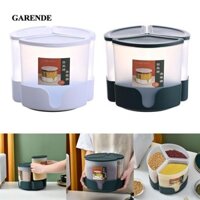Garande Cơm Bảo Quản Thực Phẩm Hộp Đựng Thực Phẩm Tròn Thùng Bột 3 Lưới Hộp Bảo Quản Nhà Bếp Cho Trái Cây Bột Gạo Hạt Lúa Mạch