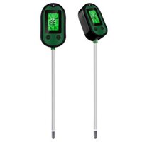 Garden 5 in 1 Soil Moisture Sensor pH Meter Metal Probe Soil Moisture Detector Acidity Temperature Tester for Plants Flo