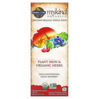 Garden of Life MyKind Organics Plant Iron & Organic Herbs Cranberry-Lime 8 fl oz (240 ml)