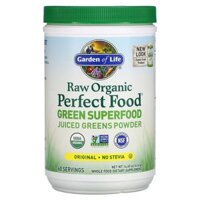 Garden of Life Raw Organic Perfect Food Green Superfood Juiced Greens Powder Original 14.6 oz (414 g)
