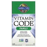 Garden of Life Vitamin Code Family Whole Food Multivitamin 120 Vegetarian Capsules