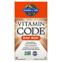 Garden of Life Vitamin Code RAW Iron 30 Vegan Capsules